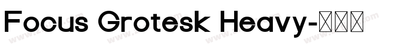 Focus Grotesk Heavy字体转换 Focus Grotesk Heavy字体转换